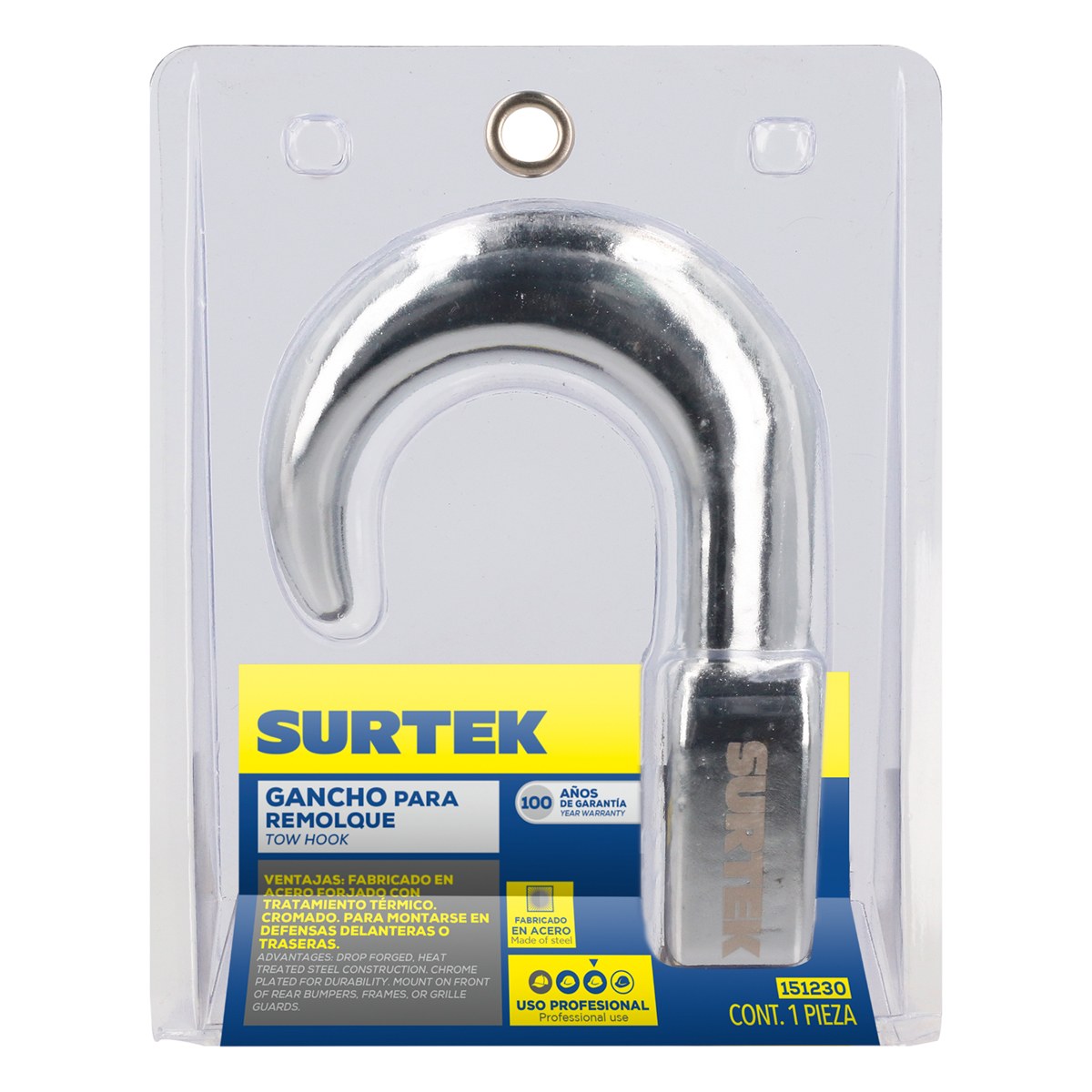 Gancho sencillo para remolque 2" Surtek - Imagen 3