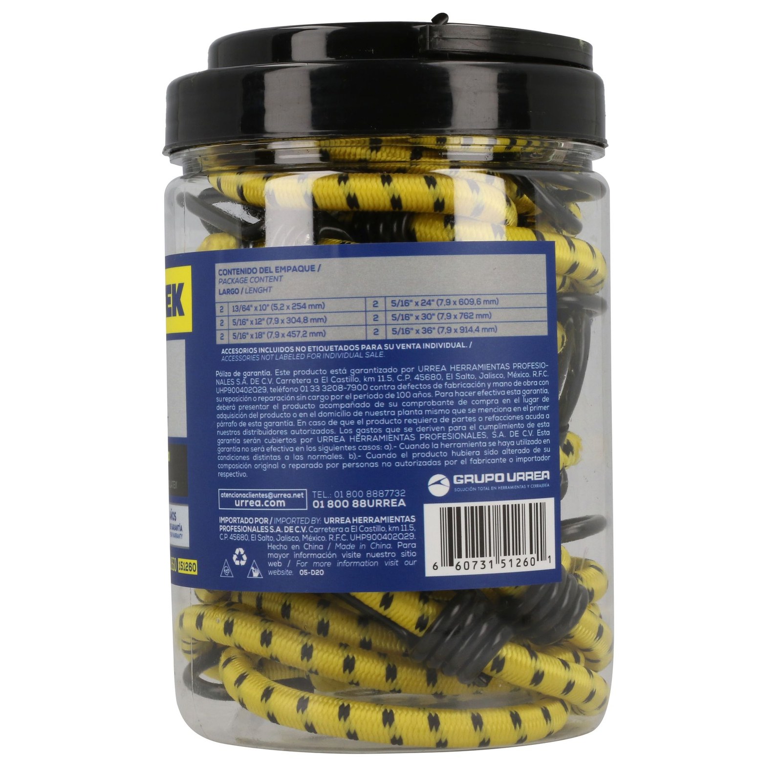 Juego de tensores elásticos, 12 piezas Surtek - Imagen 3