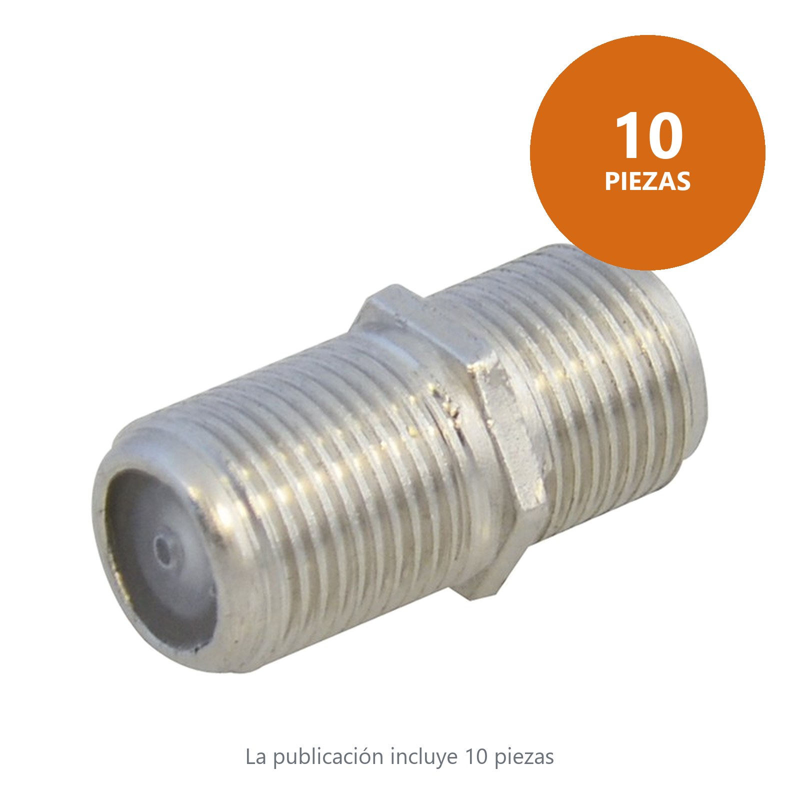 Cople para cable coaxial RG6 tipo barril, 4 piezas Surtek - Imagen 3
