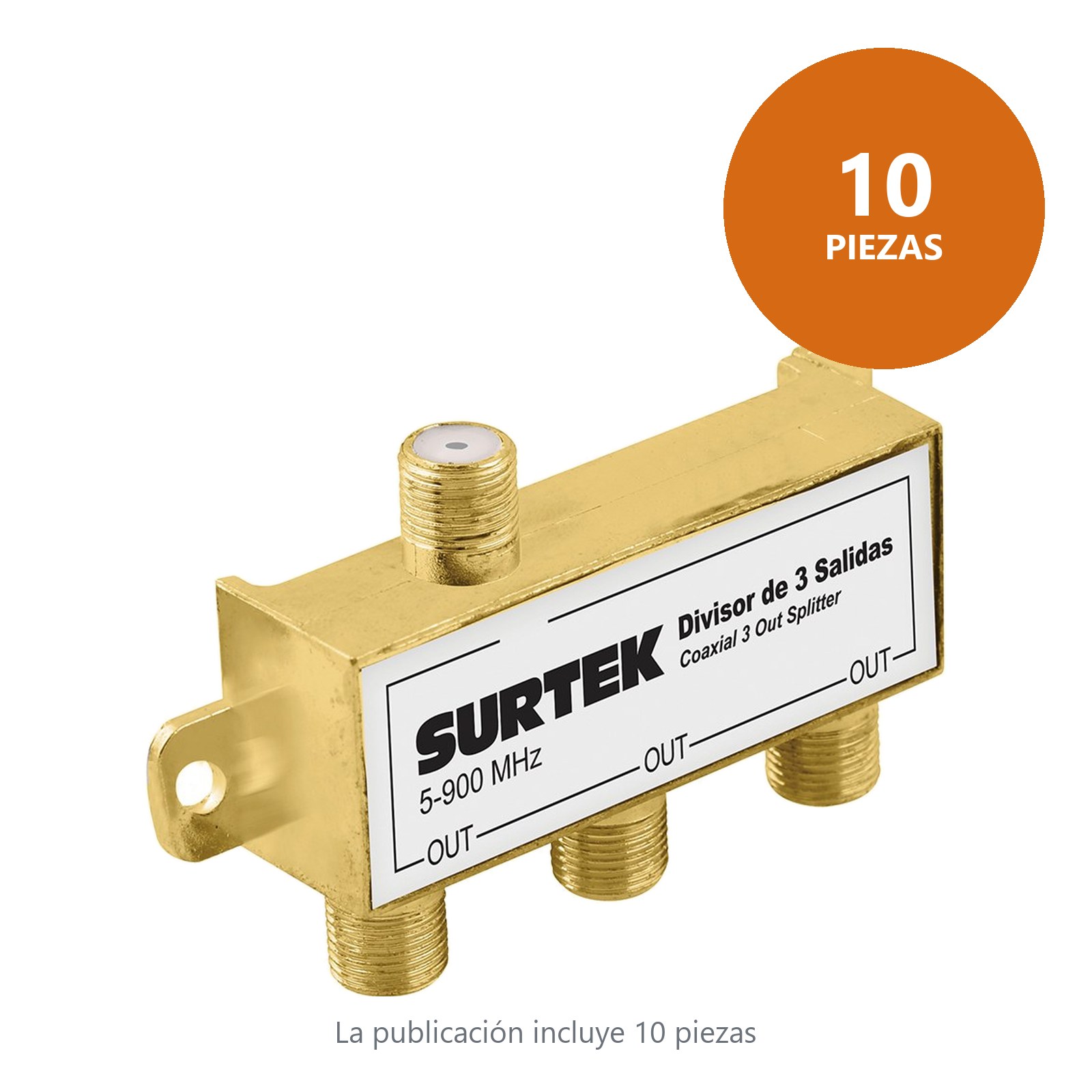 Divisor coaxial , 1 entrada 3 salidas Surtek - Imagen 3
