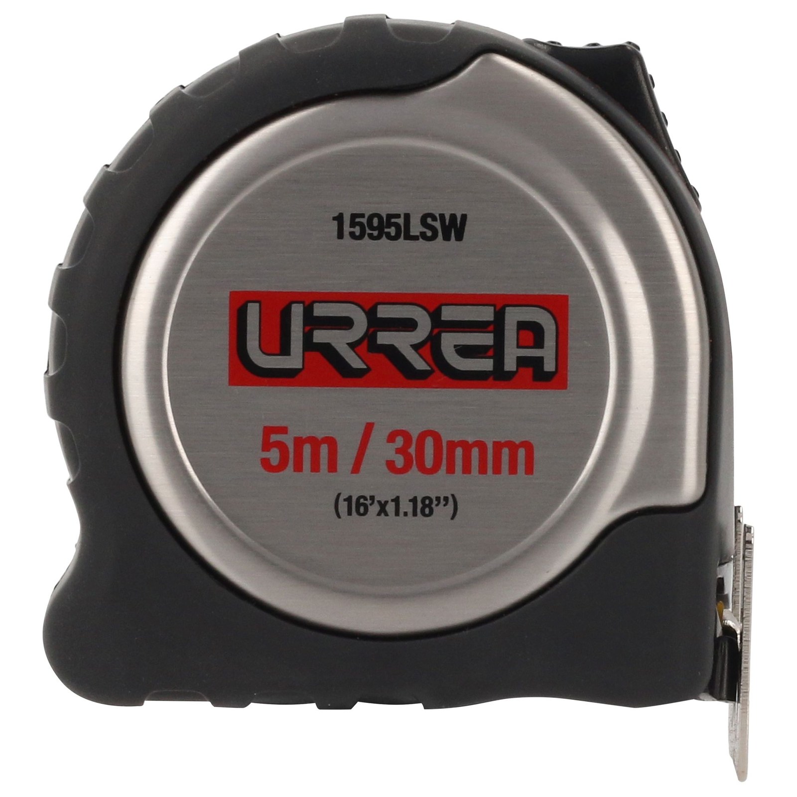 Flexómetro con carcasa de acero inoxidable 5 m x 30 mm Urrea - Imagen 4