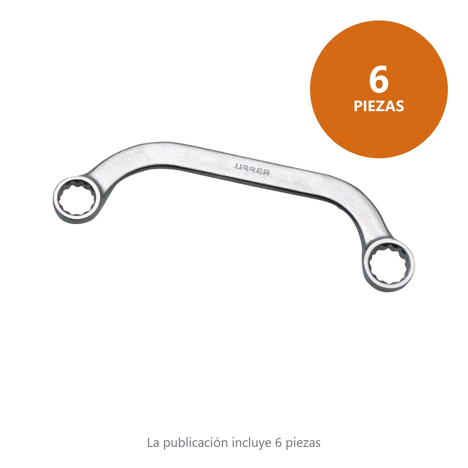 Llave de obstrucción en pulgadas, 12 puntas, 7/16" x 1/2" Urrea - Imagen 3