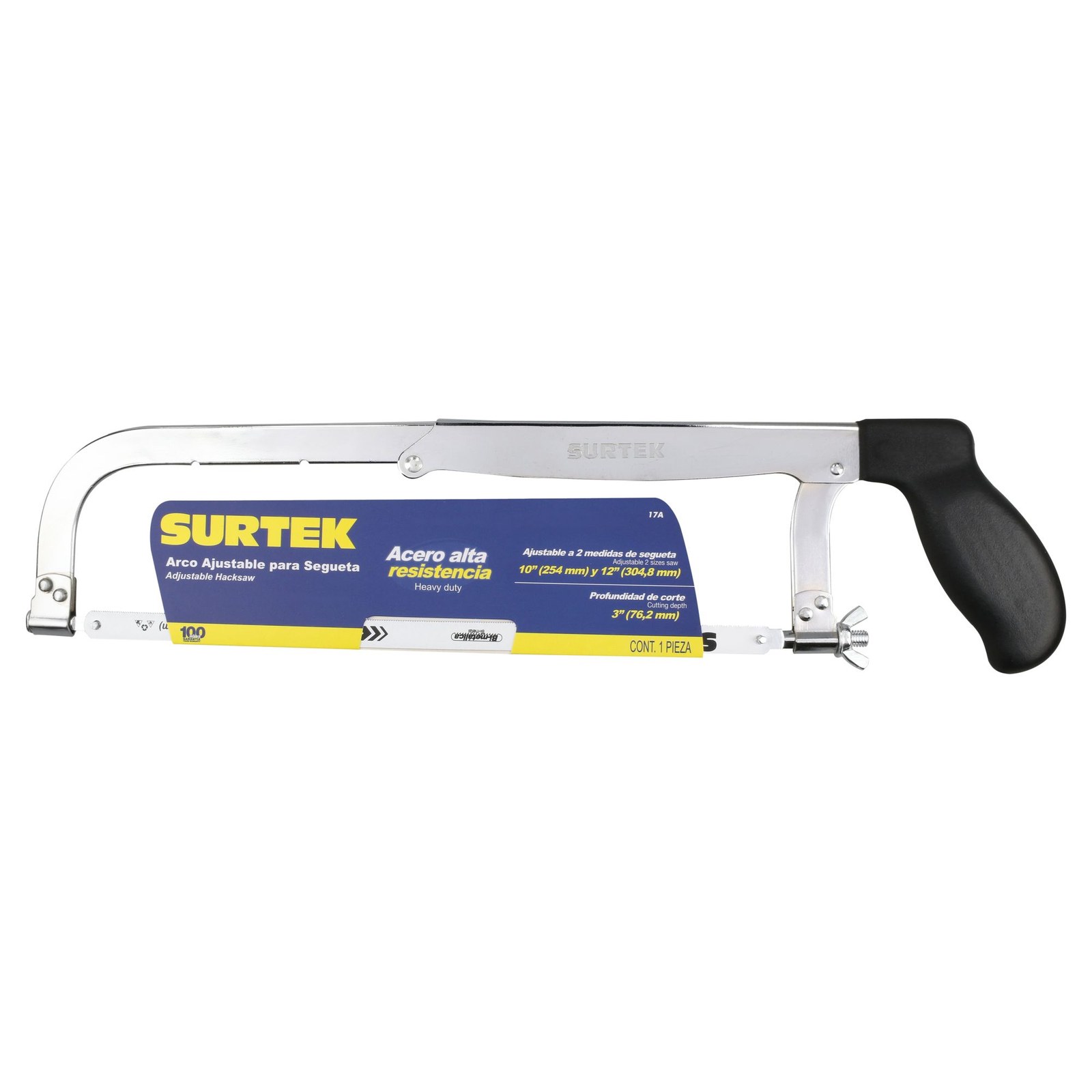Arco de segueta ajustable con mango de polipropileno 10" y 12", 17" Surtek - Imagen 2