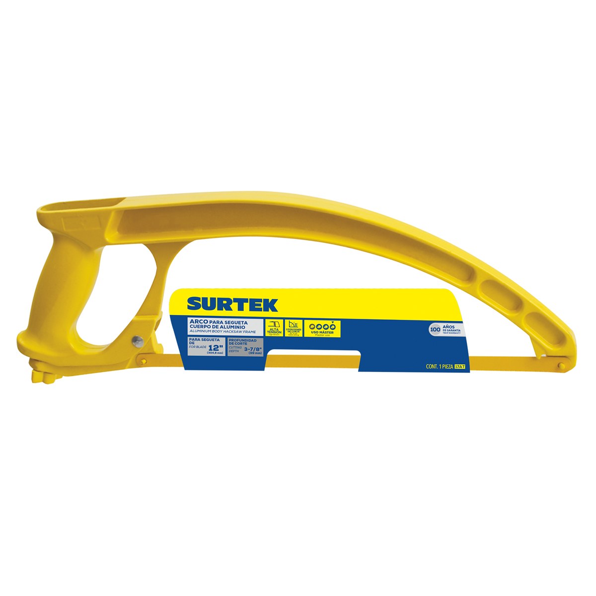 Arco de segueta de alta tensión ergonómico 12", 17" Surtek - Imagen 2