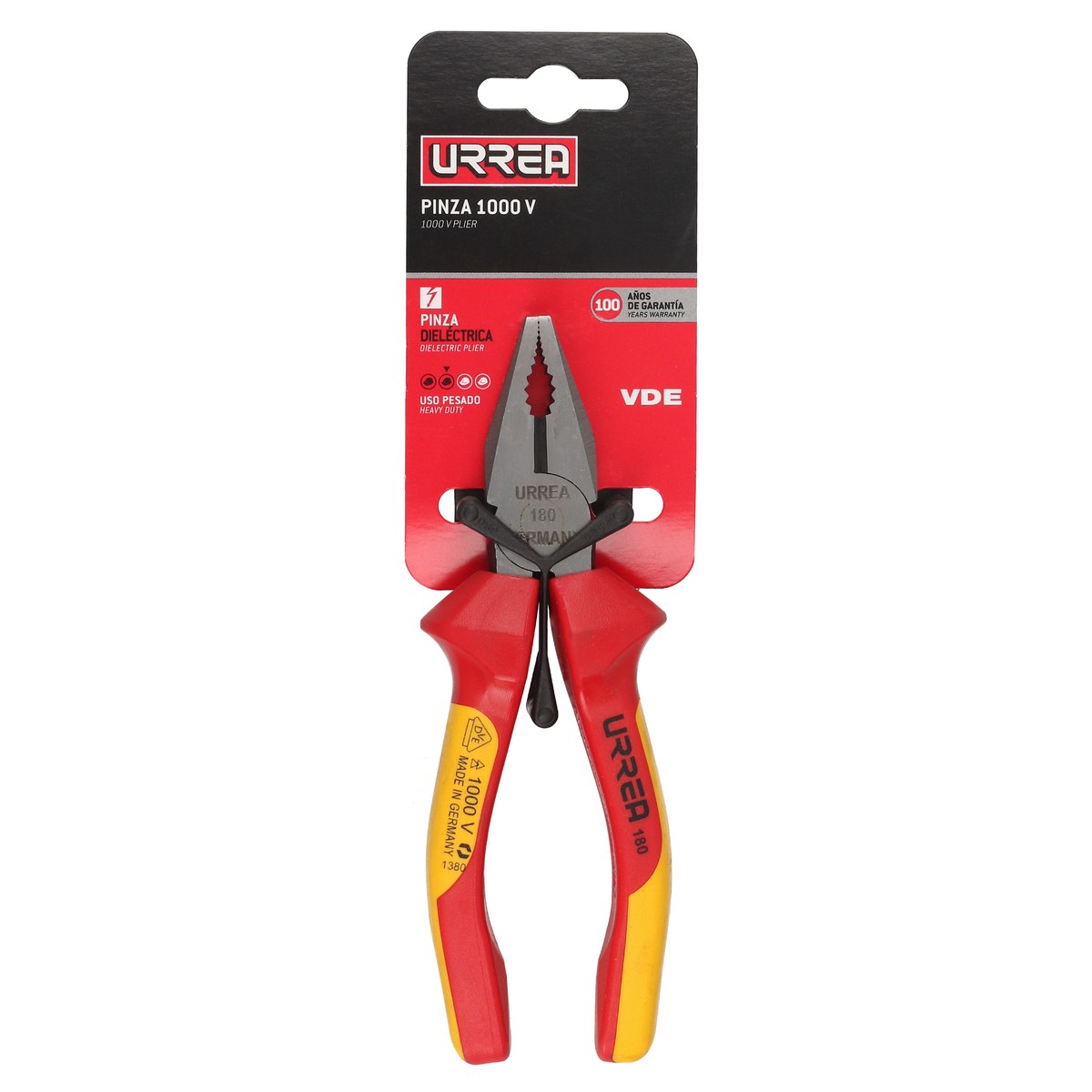 Pinza de 1000 V de 6-5/16" universal Urrea - Imagen 2