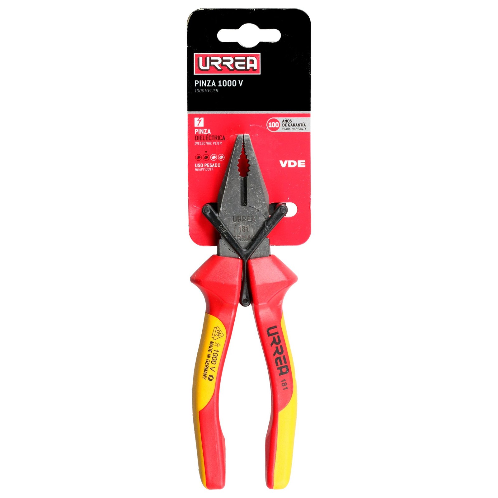 Pinza de 1000 V de 7-1/16" universal Urrea - Imagen 2