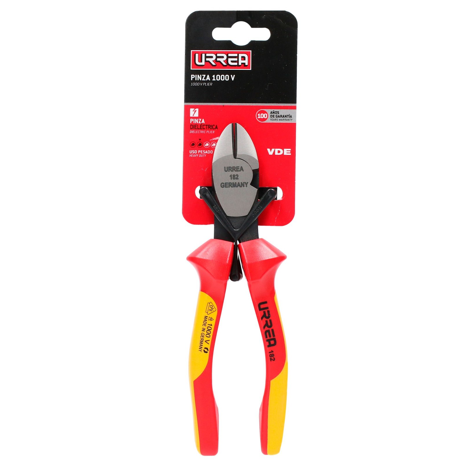 Pinza de 1000 V de 7" corte diagonal Urrea - Imagen 2