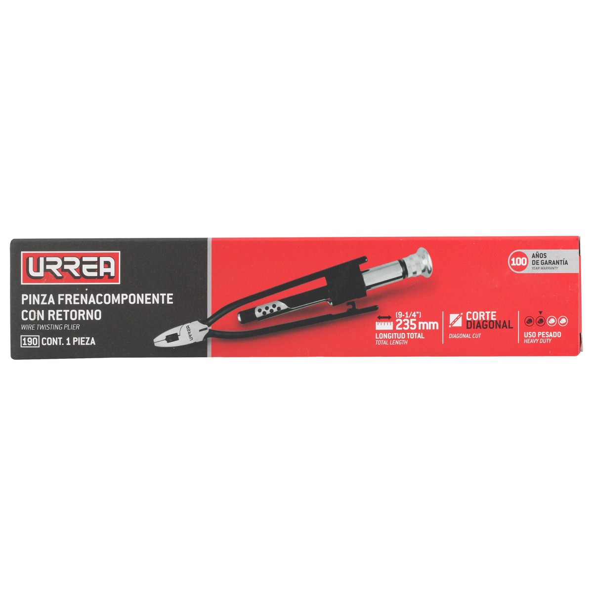 Pinza frena componente con retorno 9-1/4" Urrea - Imagen 3