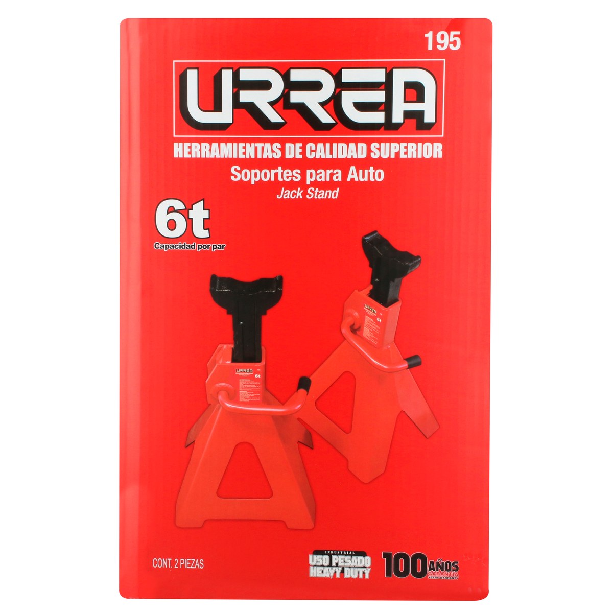 Torres para automóvil de hierro fundido 6 ton, 2 piezas Urrea - Imagen 3