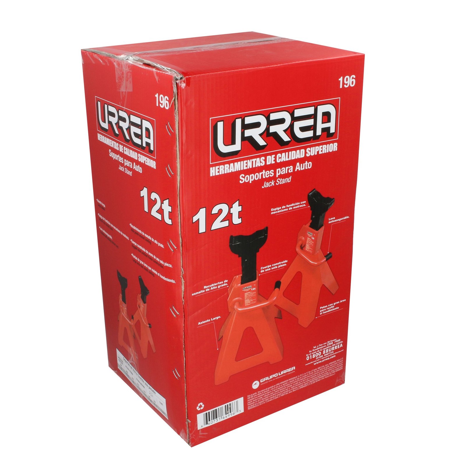 Torres para automóvil de hierro fundido 12 ton, 2 piezas Urrea - Imagen 2