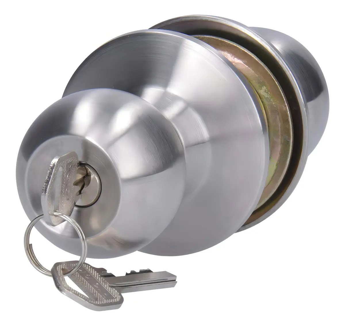 Pomo cilíndrico bola para constructora función recámara, acero inoxidable, llave std, caja - Imagen 2