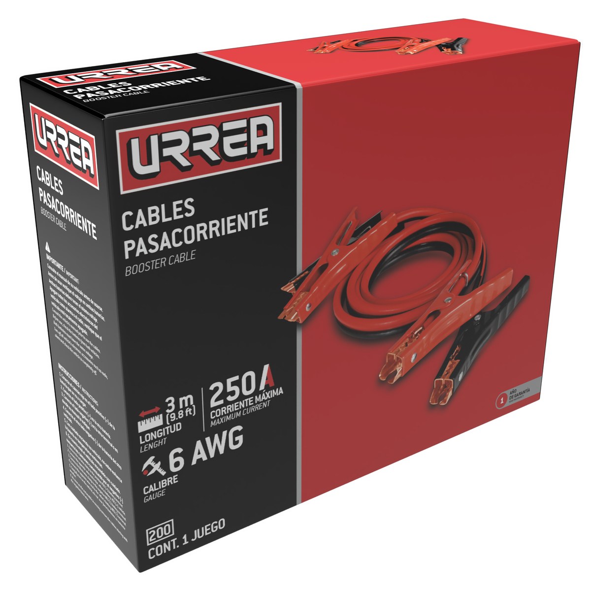 Cables pasa corriente, 2.5 m Urrea - Imagen 2