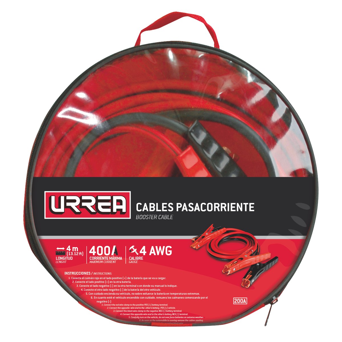 Cables pasa corriente, 4.8 m Urrea - Imagen 2