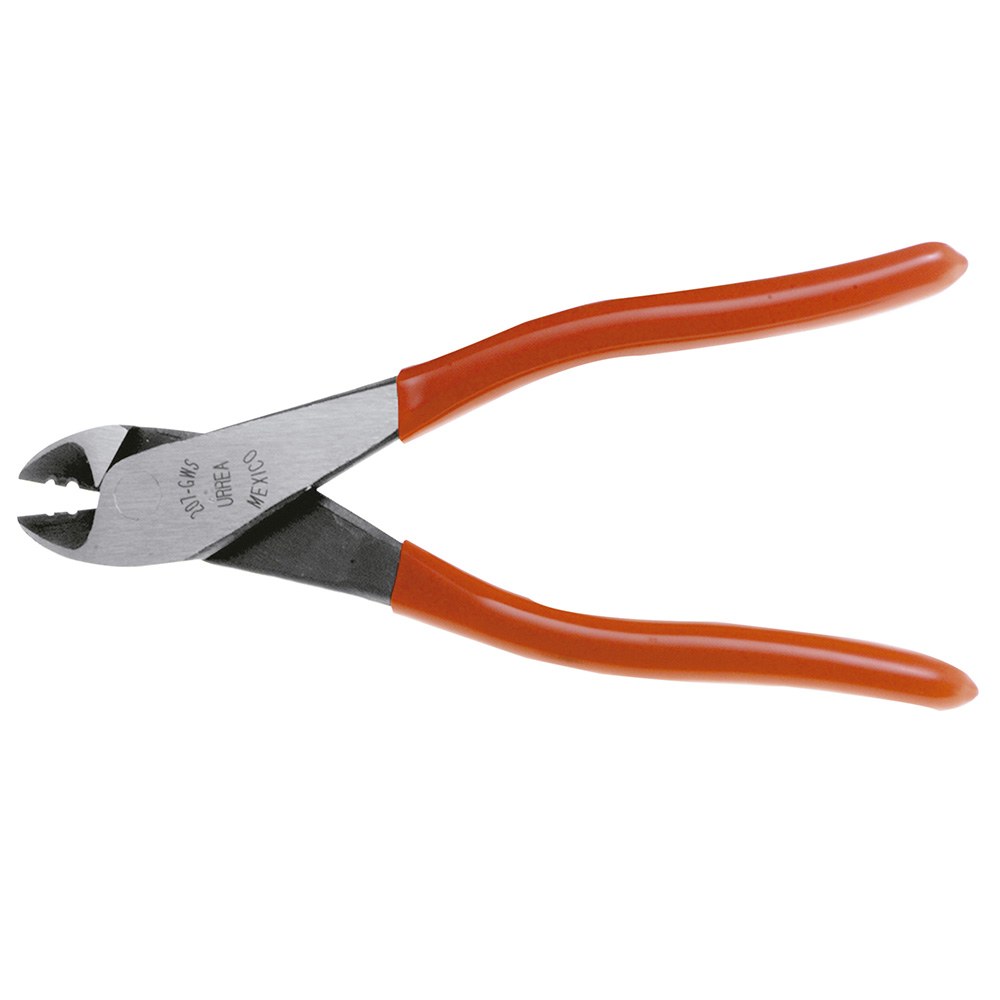 Pinza para electricista con mango rubber grip de 7-5/16" corte diagonal con pela alambre a Urrea