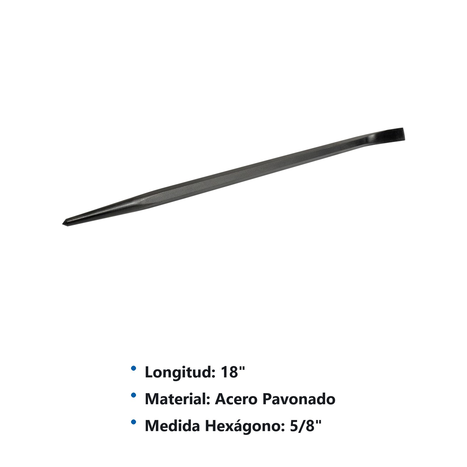 Barra de alineación con cabeza rodante 18", 5/8" Urrea - Imagen 2