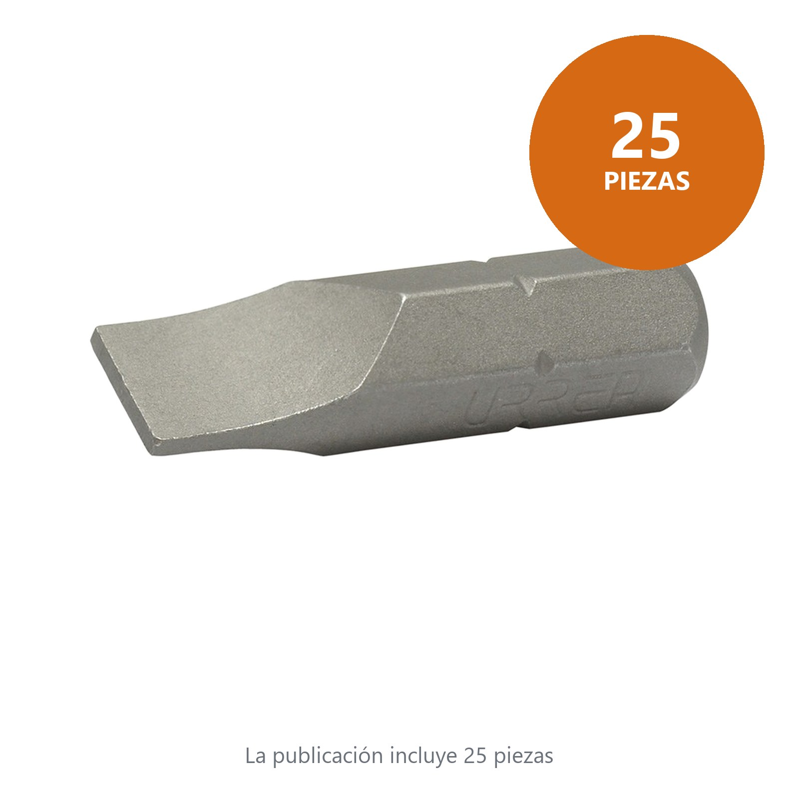 Punta plana hexágono de 1/4", 9/32" x 1" Urrea - Imagen 2