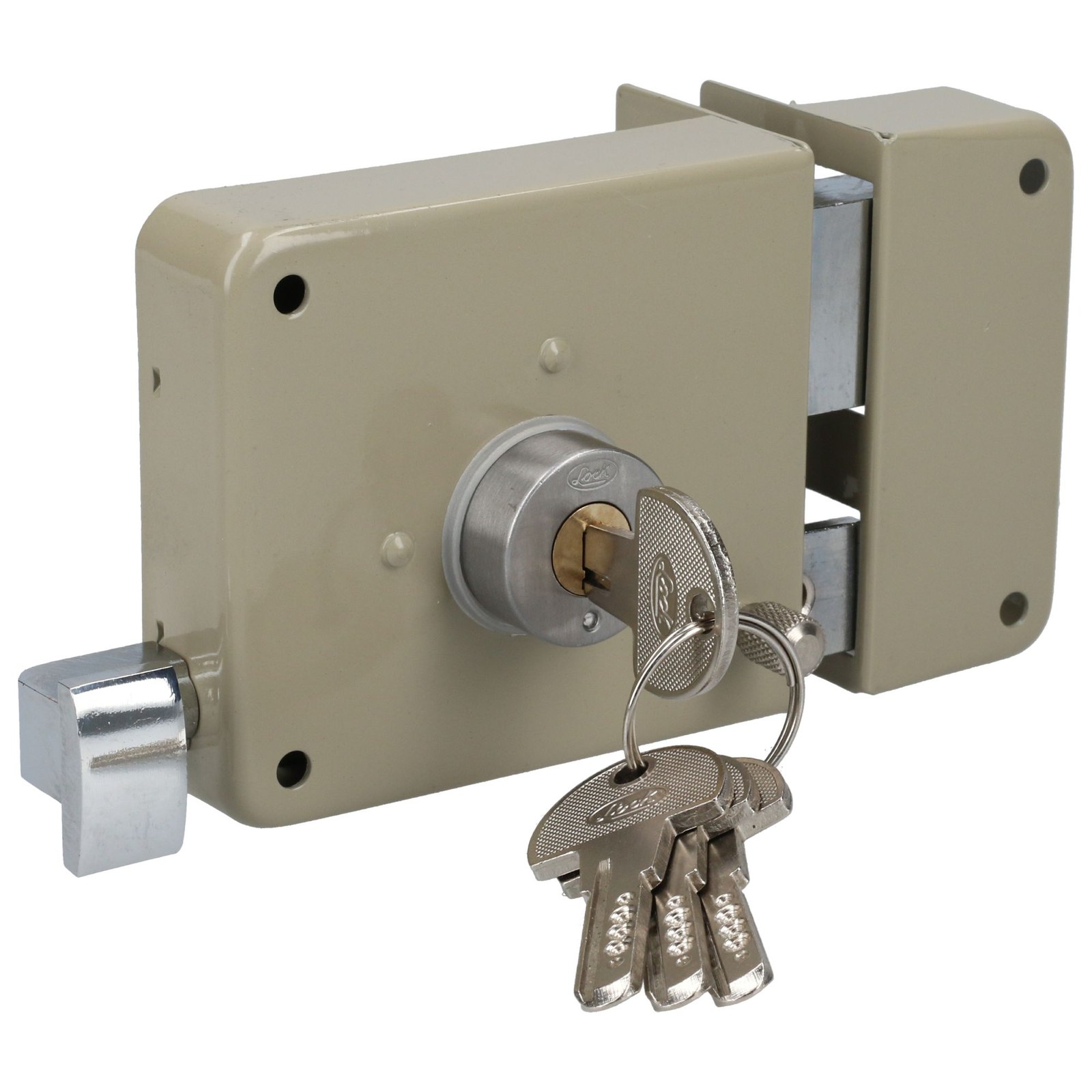 Cerradura sobreponer clásica función derecha , llave de puntos, en caja Lock - Imagen 2