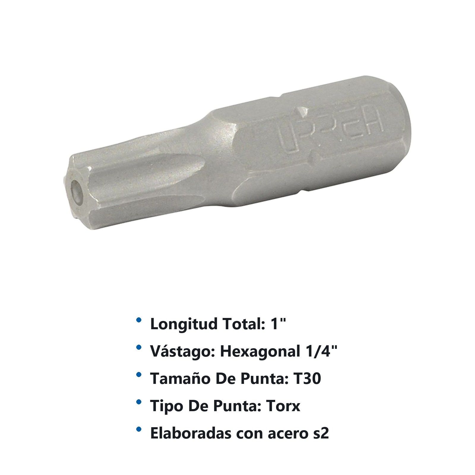 Punta Torx Tamper proof hexágono de 1/4", T30 x 1" Urrea - Imagen 3