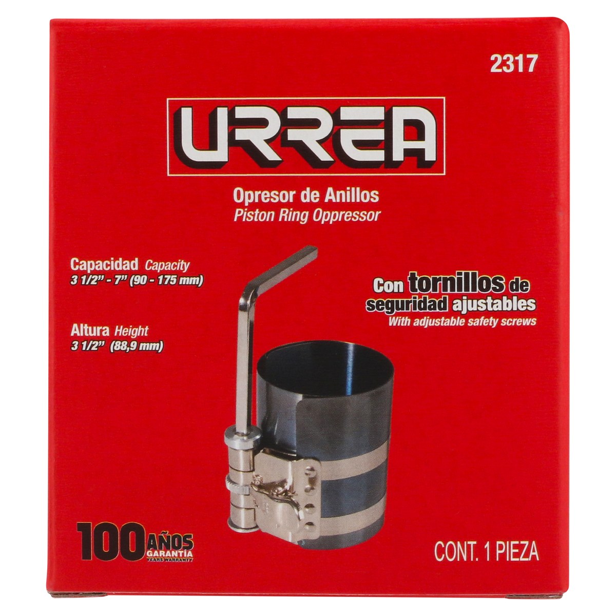 Opresor de anillos 3-1/2" a 7" Urrea - Imagen 3