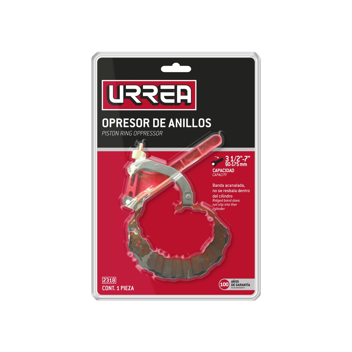 Opresor de banda acanalado 3" a 5" Urrea - Imagen 2