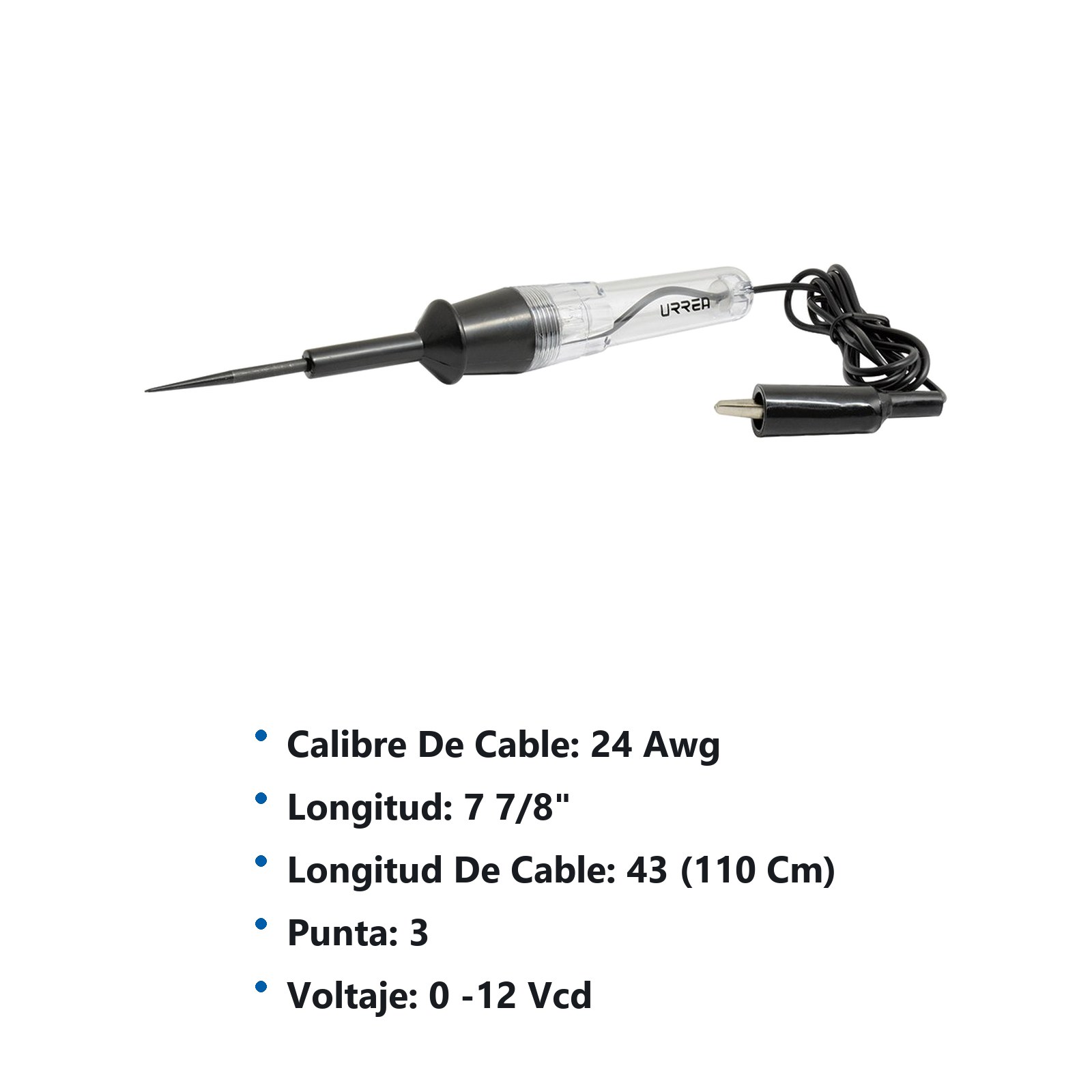 Probador de circuito de CD 12 V Urrea - Imagen 3