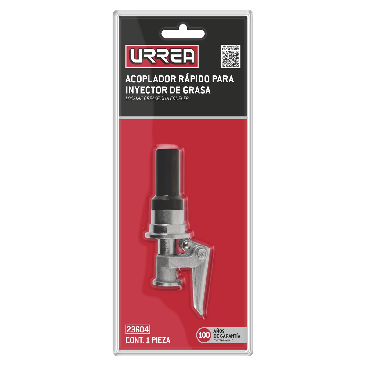 Acoplador rápido para inyector de grasa 8,000 PSI Urrea - Imagen 2