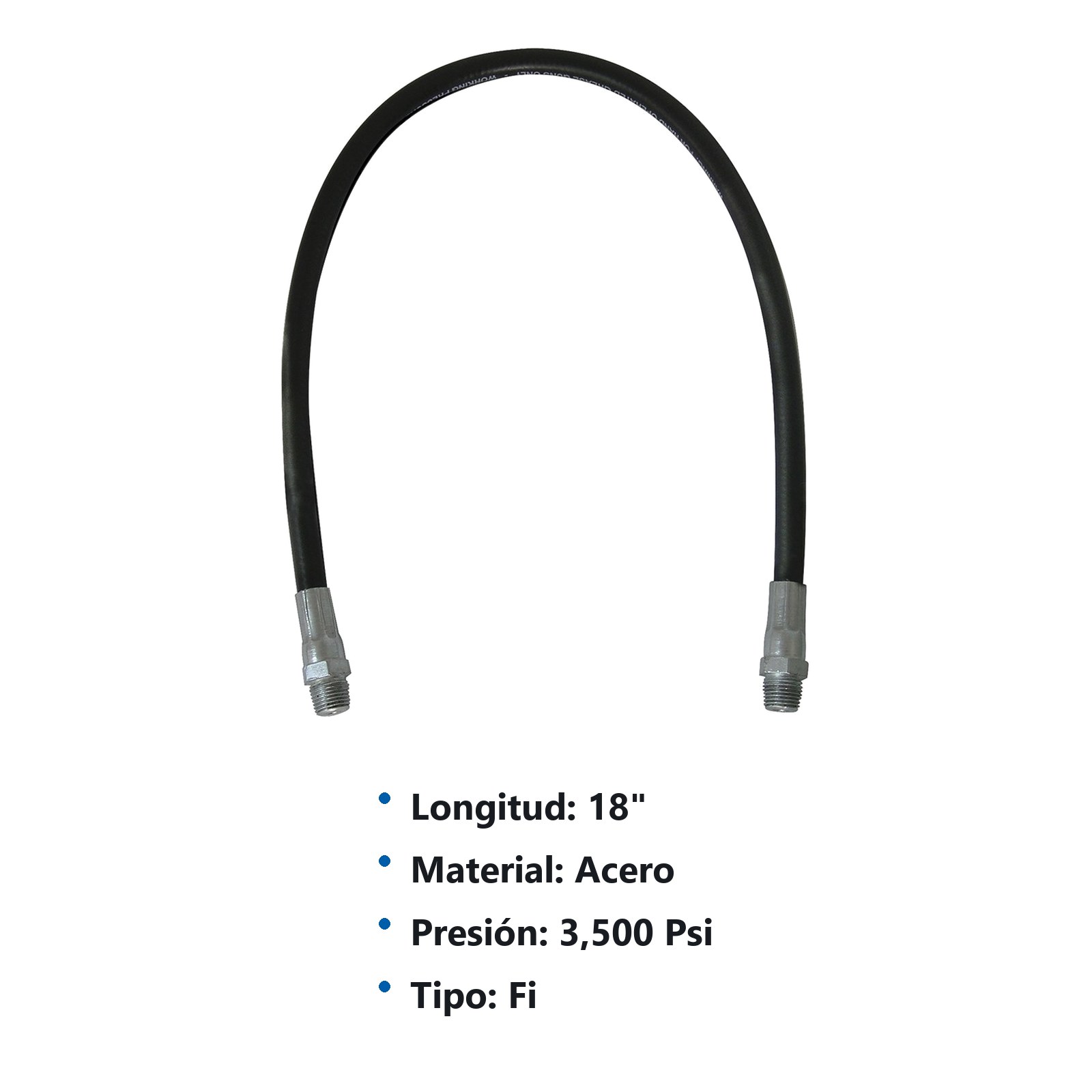 Extensión flexible para inyector de grasa de 45.7 cm Urrea - Imagen 3