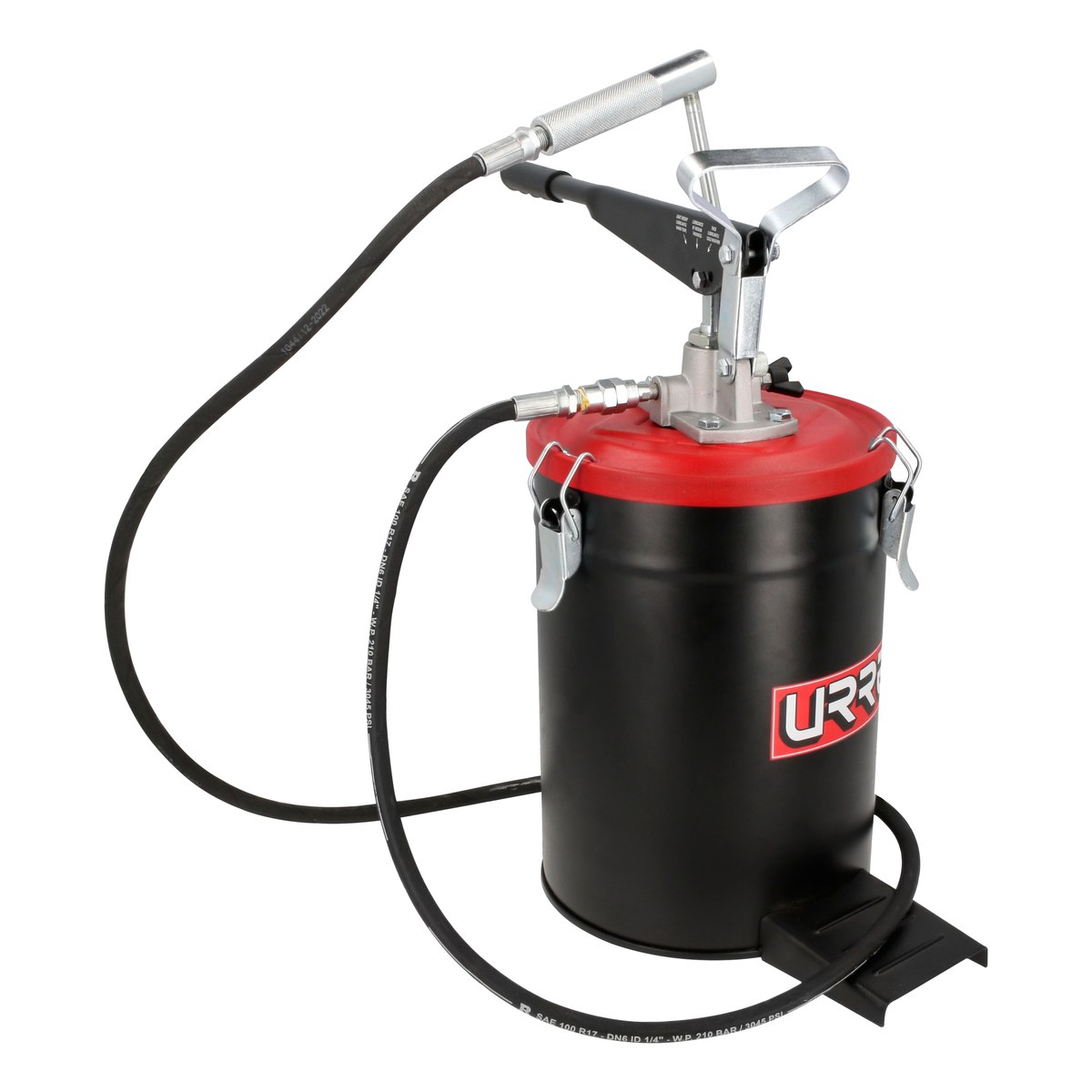 Inyector de grasa con cubeta de presión variable de 10 kg, 4,000 PSI Urrea - Imagen 2