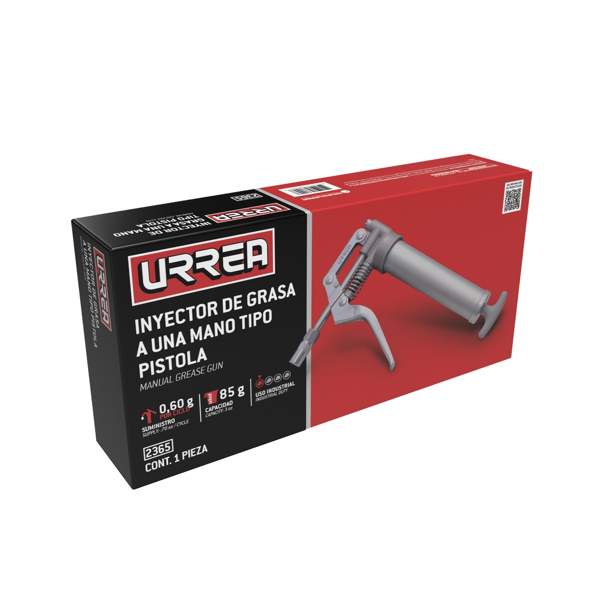 Inyector de grasa a una mano de 85 g, 3500 PSI Urrea - Imagen 2