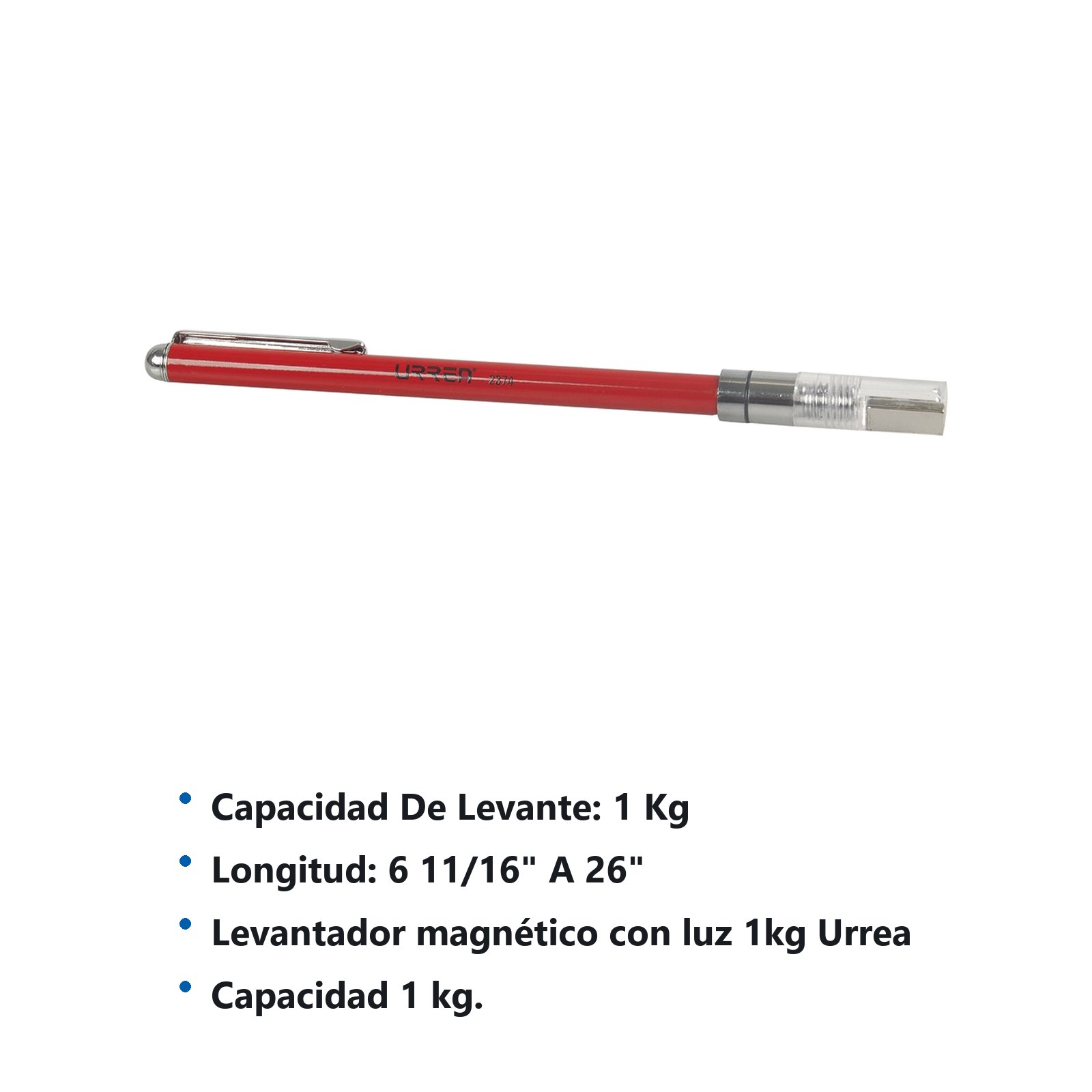 Levantador magnético con luz 1 kg Urrea - Imagen 2