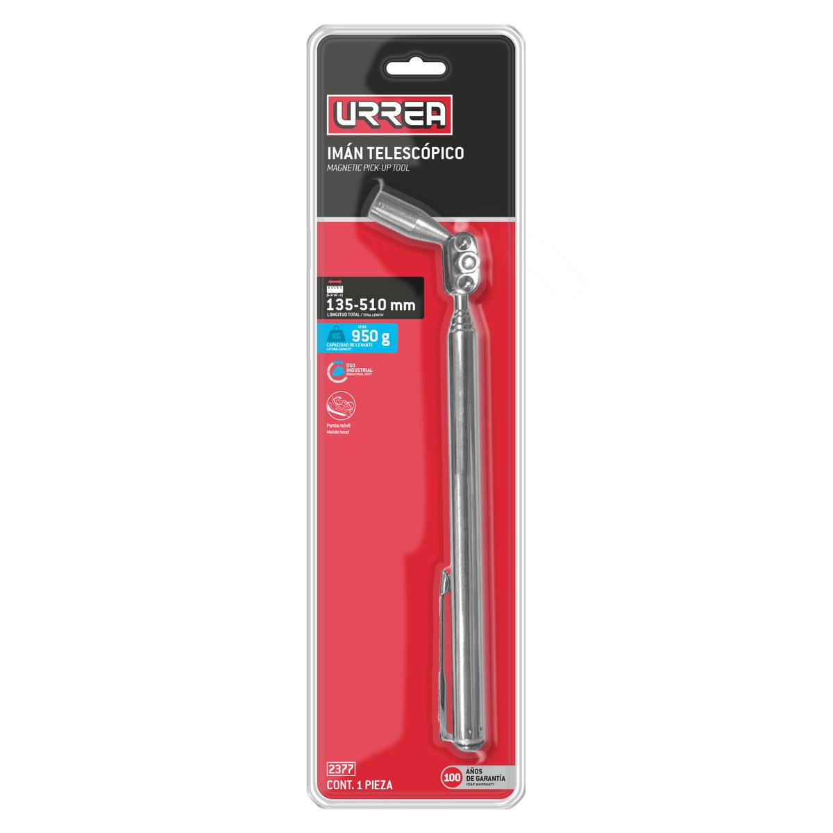 Levantador magnético punta articulada 3.6 kg Urrea - Imagen 2