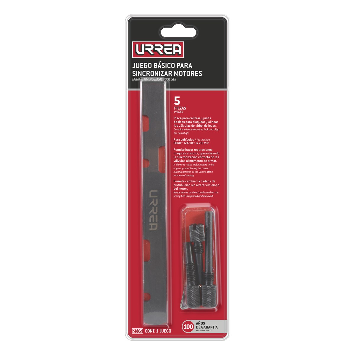 Juego de pinza para remover capuchones de bujía, 5 piezas Urrea - Imagen 2