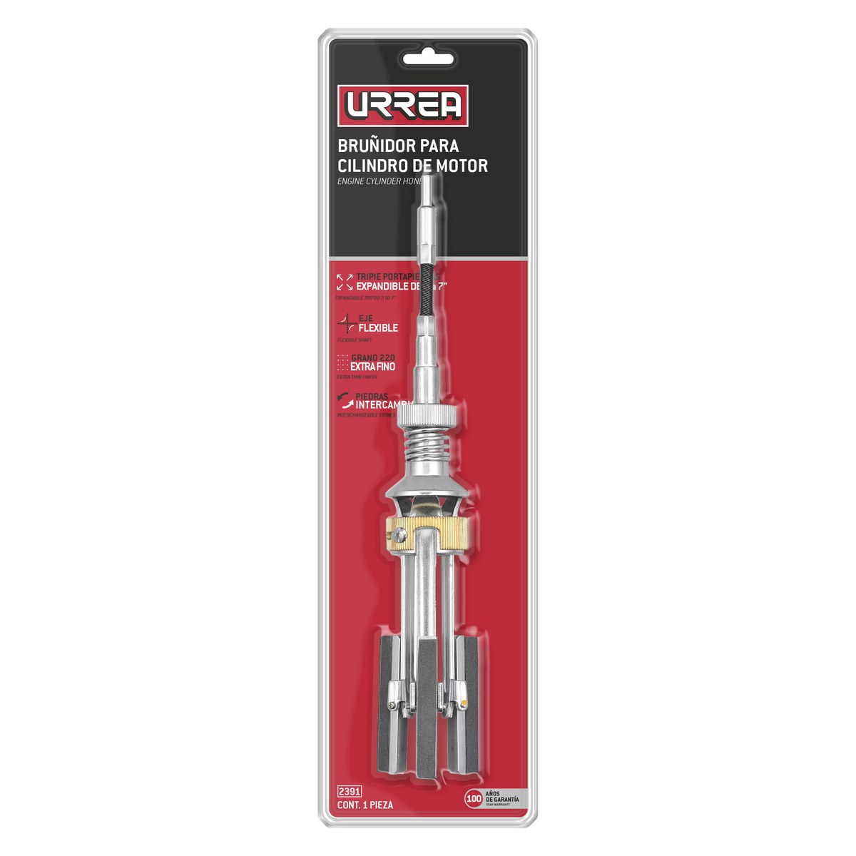 Bruñidora para cilindros de motor 2" a 7" Urrea - Imagen 2