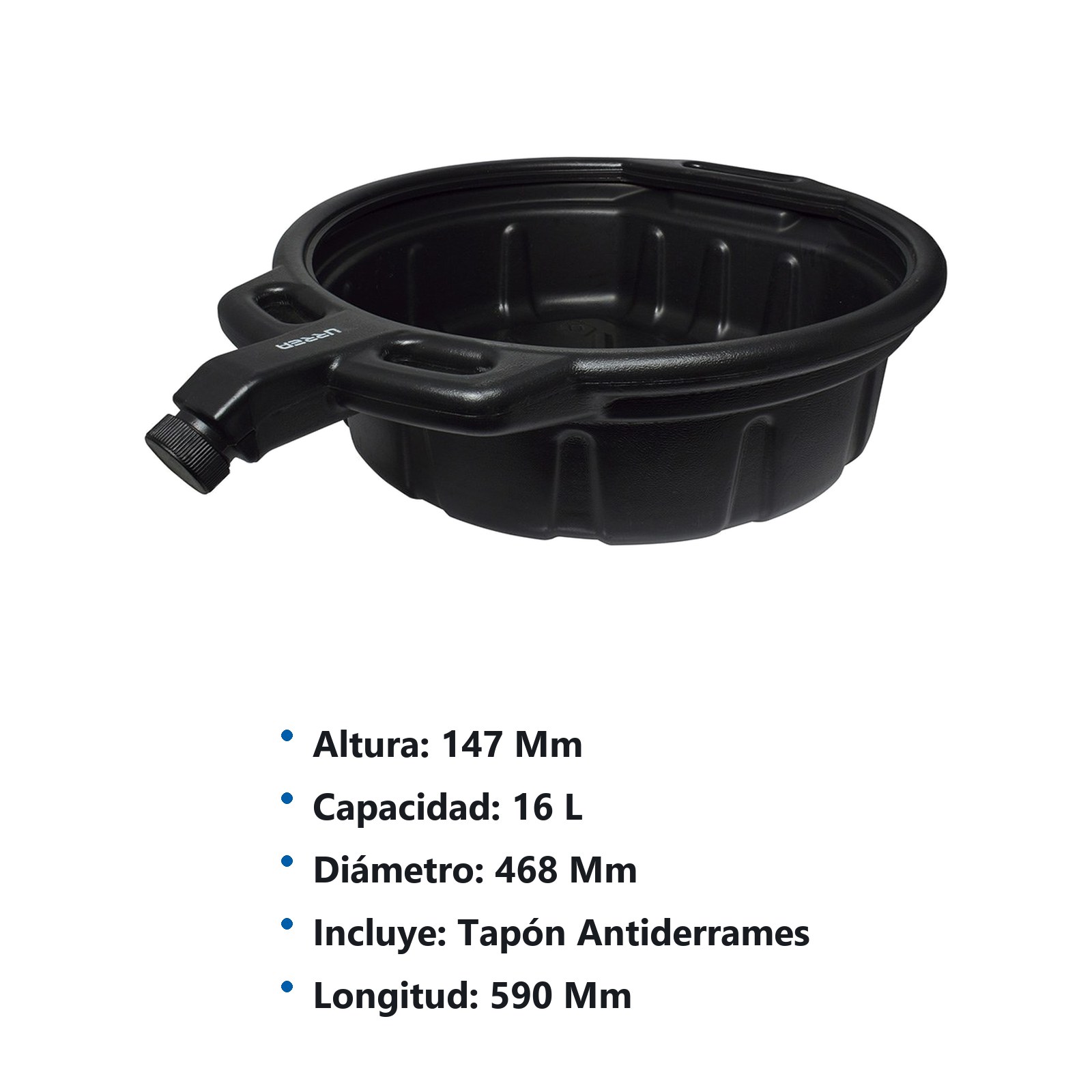 Recipiente para drenaje de aceite 16 Lt Urrea - Imagen 2
