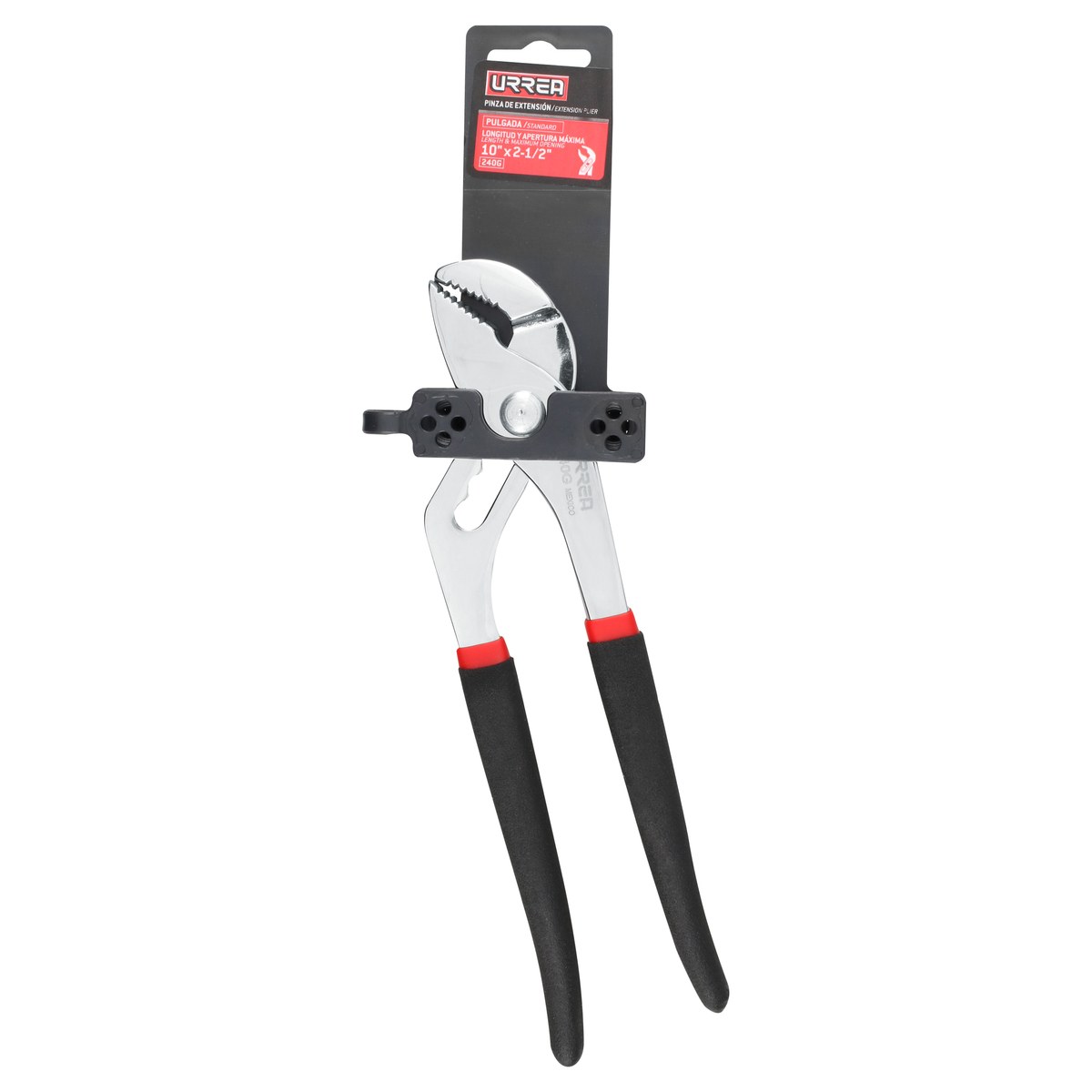 Pinza de extensión 5 posiciones mango rubber grip de 10" Urrea - Imagen 2