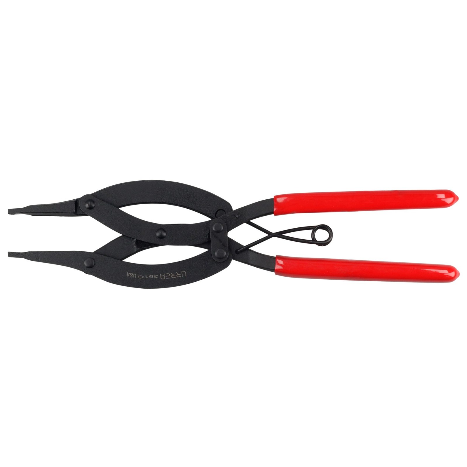 Pinza para anillos de retención con mango rubber grip quijadas paralelas 10" Urrea - Imagen 2