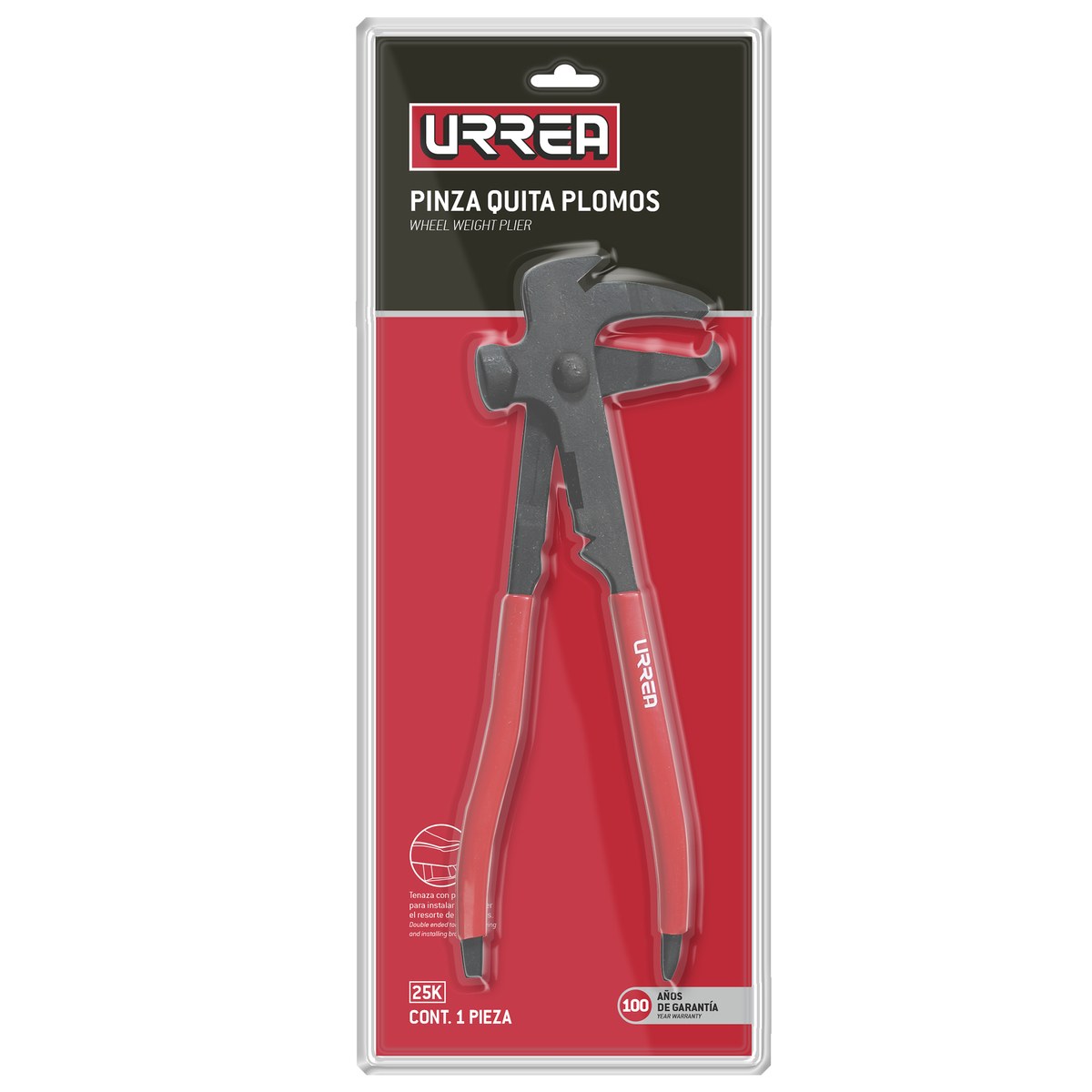Pinza quita plomos 9-1/4" Urrea - Imagen 2