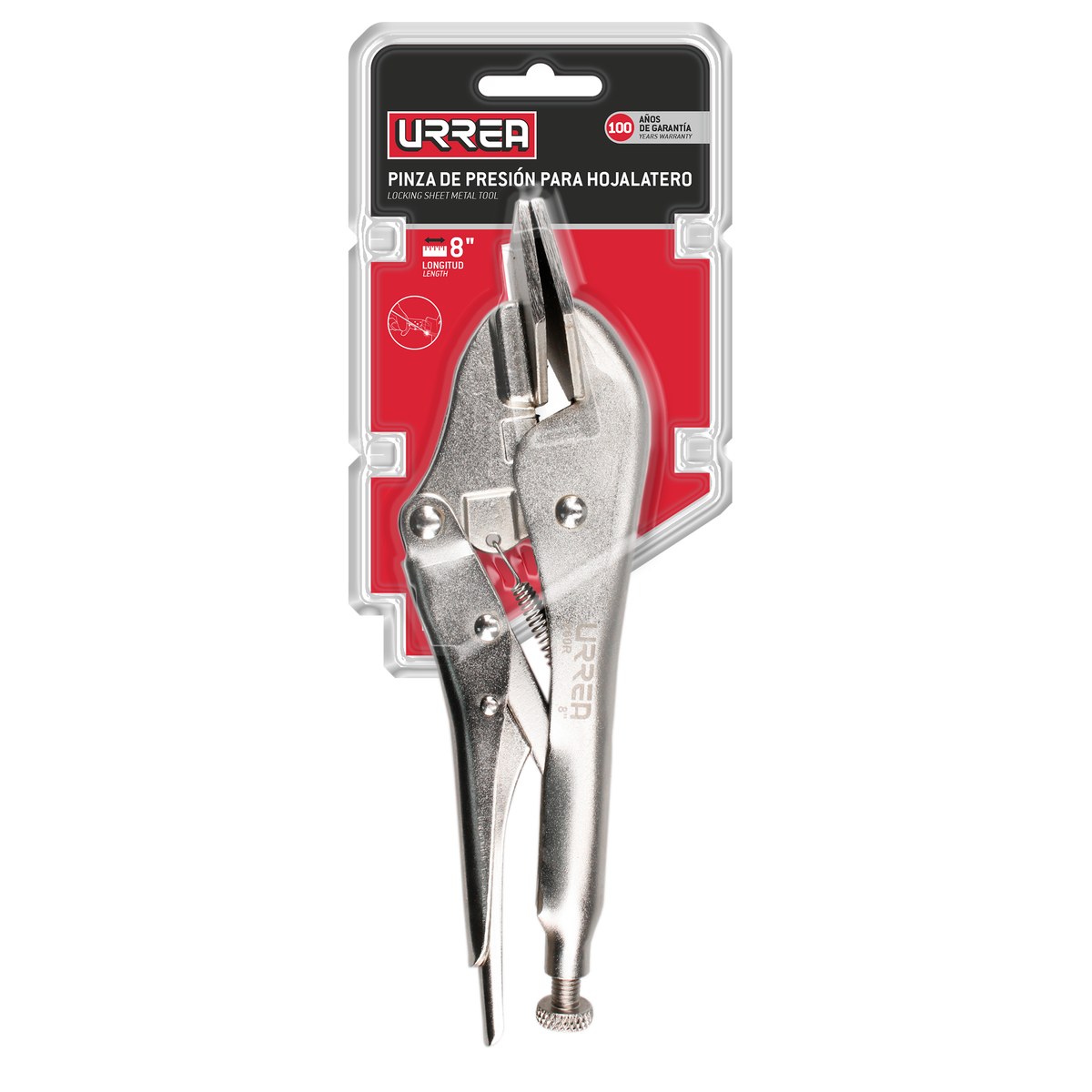 Pinza para hojalatero de presión de 8" Urrea - Imagen 3