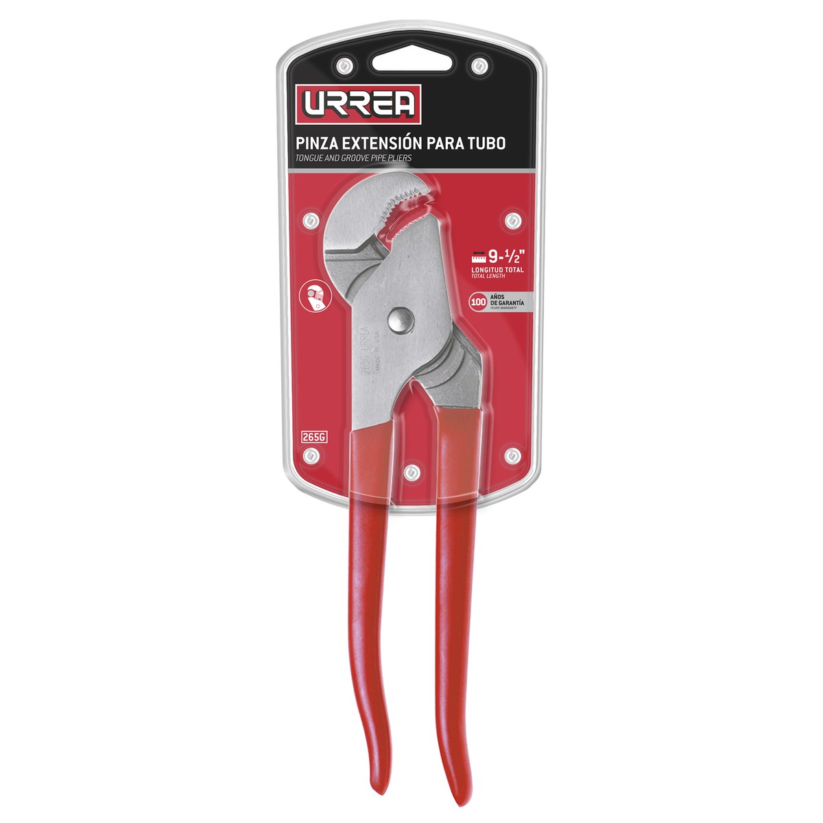 Pinza de extensión 4 posiciones de 9-1/2" para tubo Urrea - Imagen 2