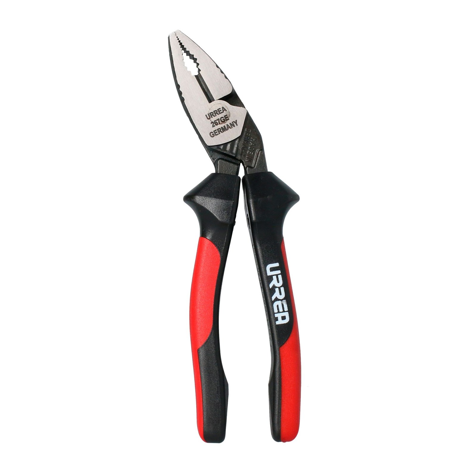 Pinza para electricista con mango bimaterial ergonómica con ángulo de 25° de 7-1/2" Urrea - Imagen 2