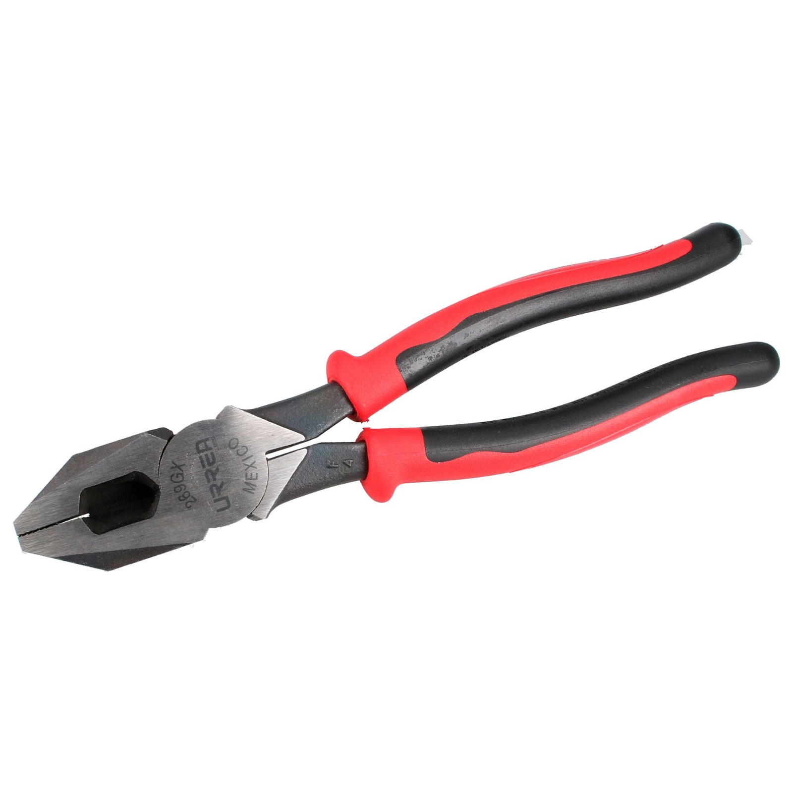 Pinza para electricista con mango bimaterial de 9-3/8" corte lateral alta palanca Urrea - Imagen 2
