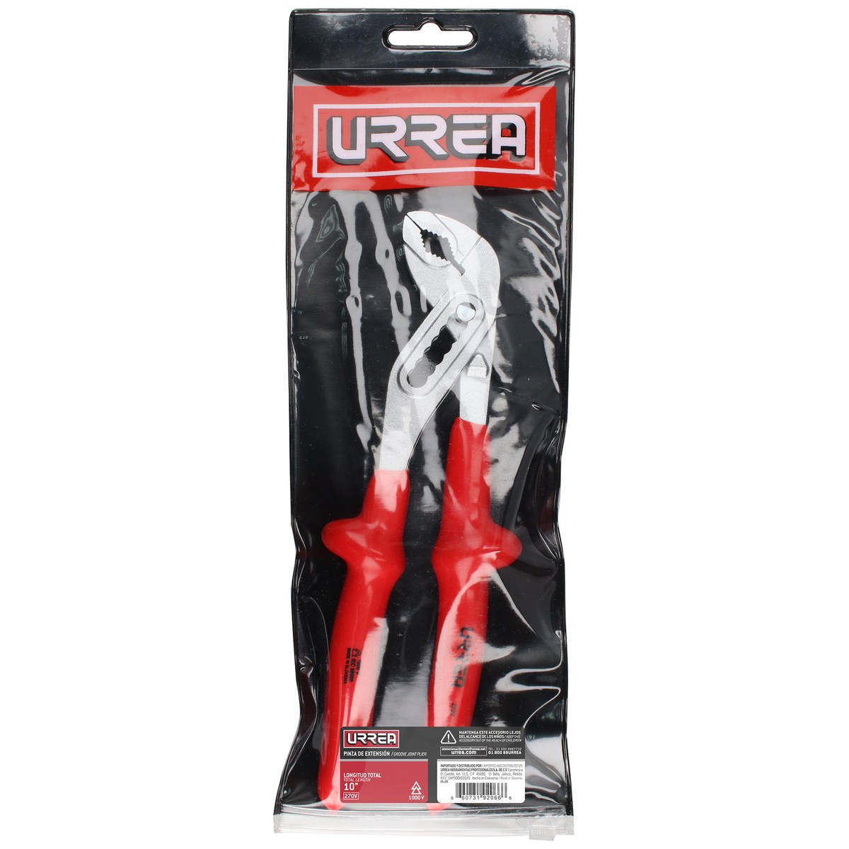 Pinza de extensión de 1000 V de 9-29/64" quijada ajustable Urrea - Imagen 2