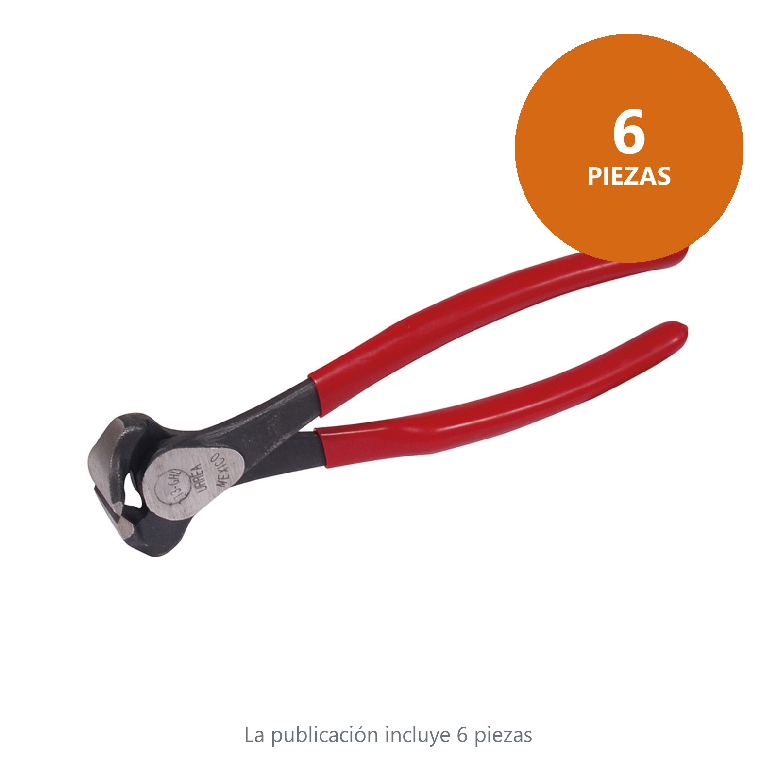 Pinza para electricista con mango rubber grip de 8-3/8" corte transversal Urrea - Imagen 3