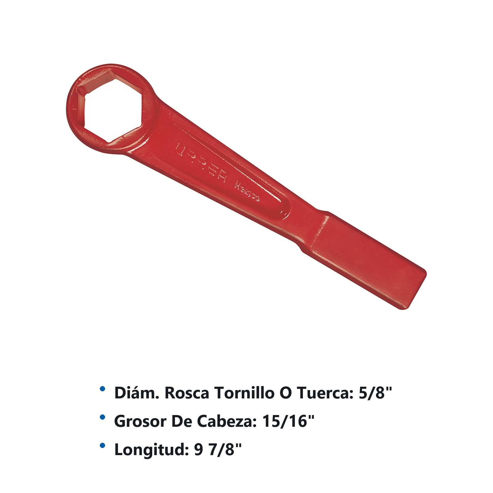 Llave de golpe con pared delgada en pulgadas, 6 puntas, 1-1/16" Urrea - Imagen 2