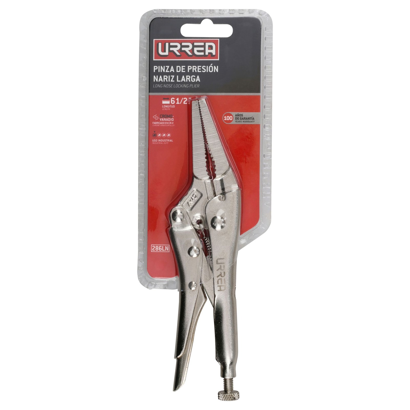 Pinza de presión de 6-1/2" nariz larga Urrea - Imagen 2