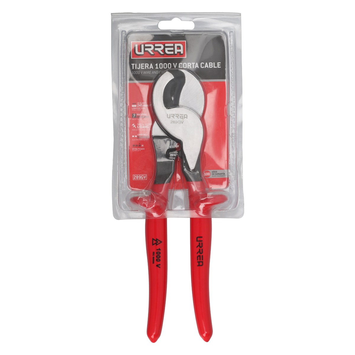 Tijera de 1000 V corta cable de 9-1/4" Urrea - Imagen 2