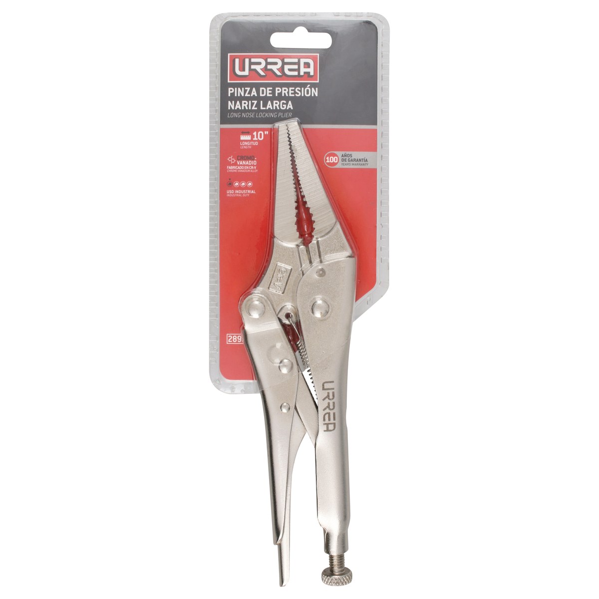 Pinza de presión de 10" nariz larga Urrea - Imagen 2