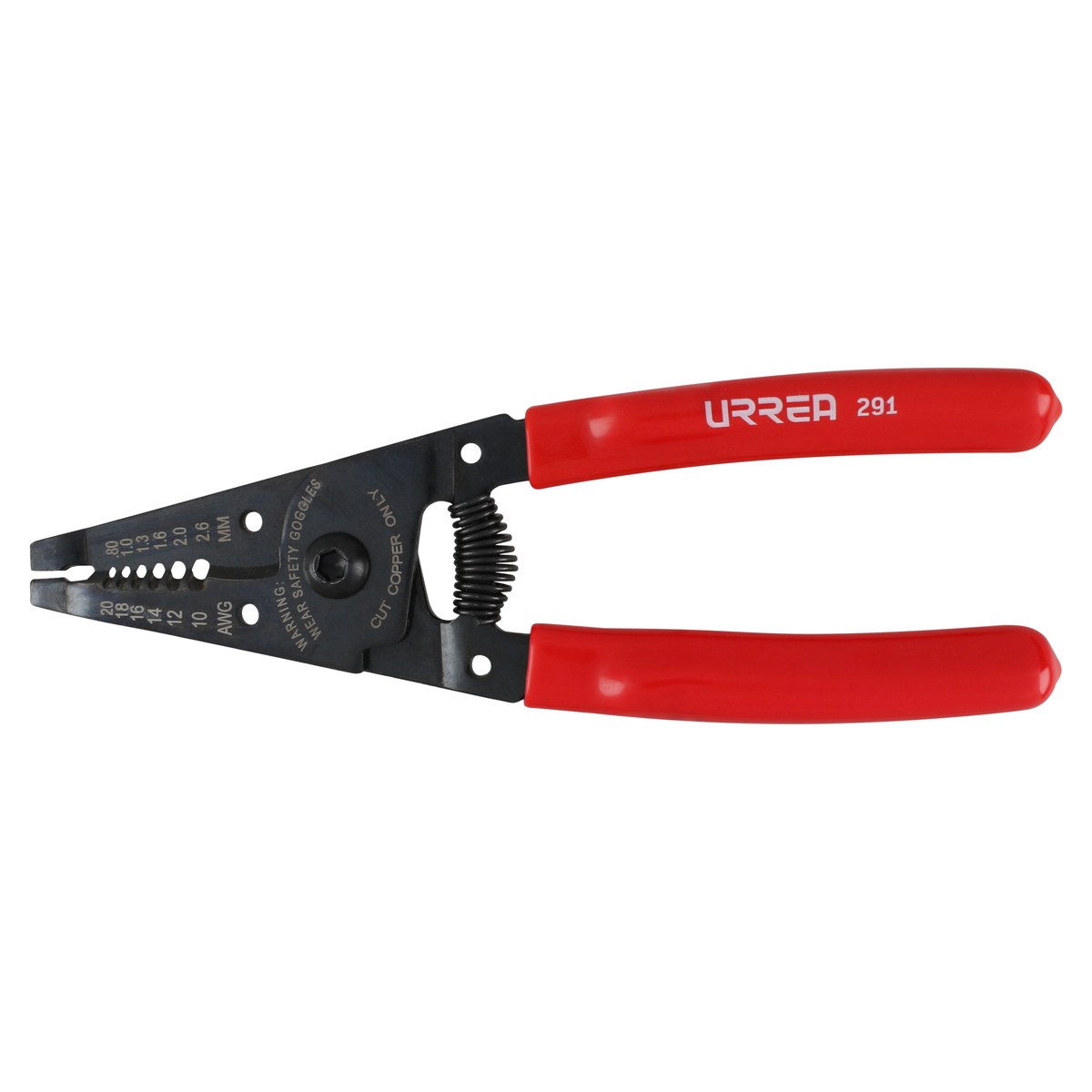 Pinza pelacable con mango air cushion 10-22 AWG de 6-3/4" alta palanca Urrea - Imagen 4
