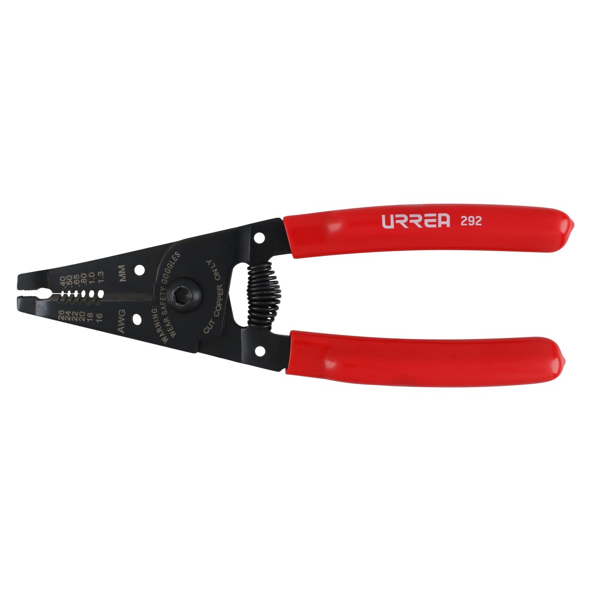 Pinza pelacable con mango air cushion 16-26 AWG de 6-3/4" alta palanca Urrea - Imagen 4