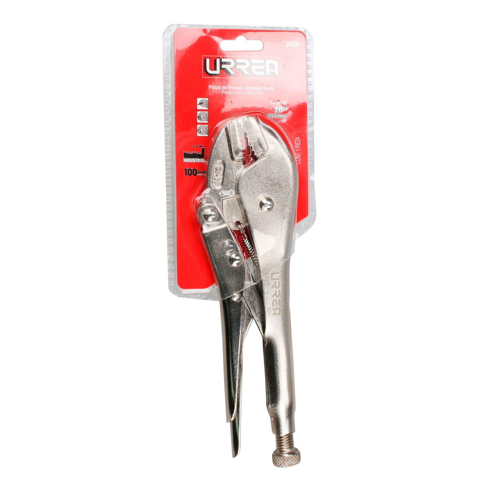 Pinza de presión de 10" quijada recta Urrea - Imagen 3